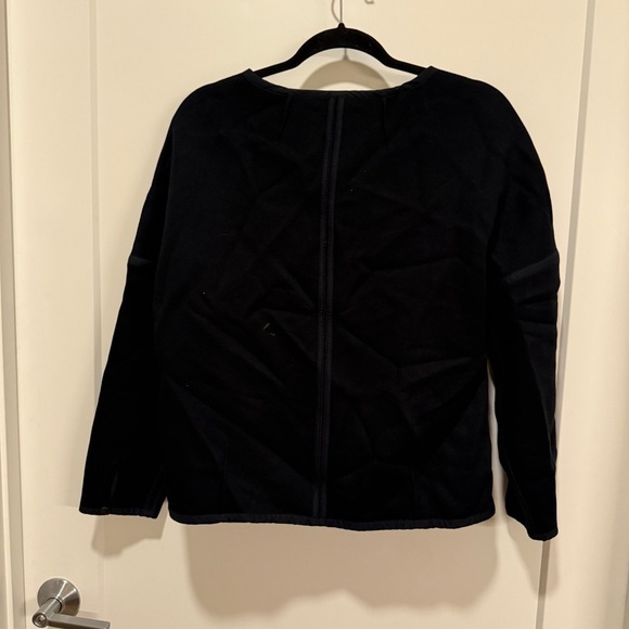 Madewell 1937 Ten Collarless Zip-Up Sweatshirt Jacket M - Picture 5 of 6